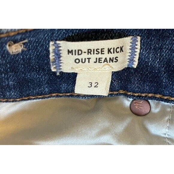 Madewell Mid Rise Kick Out Jean Size 32 - Picture 6 of 10